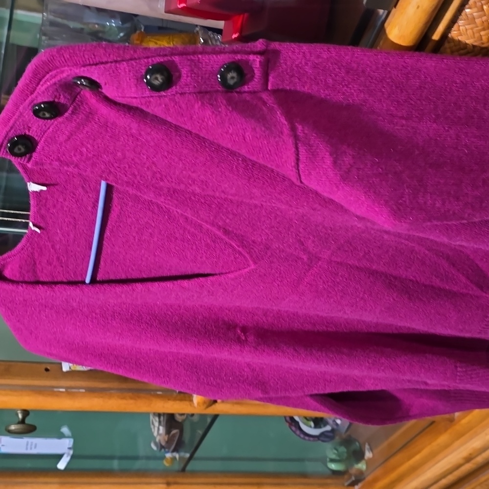 Sezane Pull Curtis Raspberry Colour - image 8